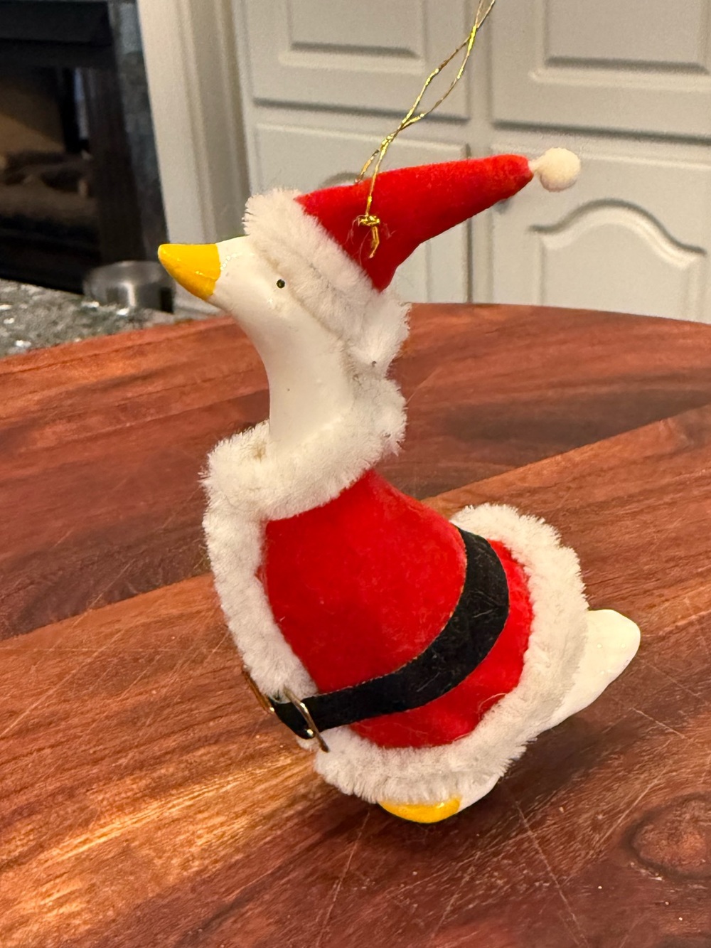 Santa goose christmas ornament Festive Holidays